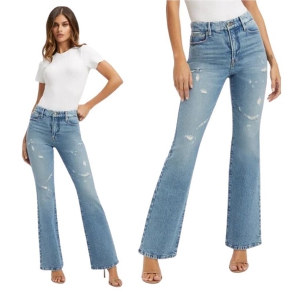 Good American Denim - Good American Good Classic Slim Bootcut Jeans Womens Sz 26